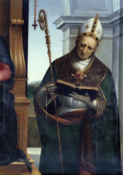 La Madonna col Bambino con San Giovanni Battista e San Nicola di Bari, 1505 (dettaglio) da Raffaello Sanzio Raphael